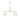 Rennnsan 54 in. 2-Light Transitional Brass Pleated Fabric Linear Large Pendant Light for Dining Room