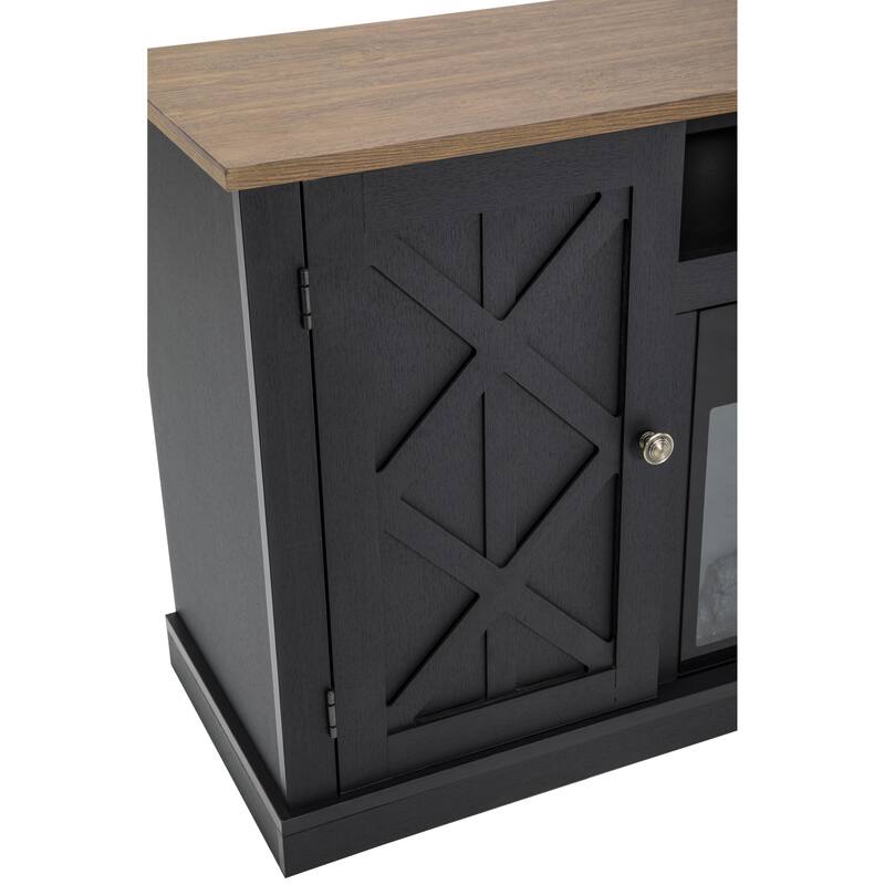 54 in. TV Stand Console for TVs up to 60 in. with Electric Fireplace - 54" in Width