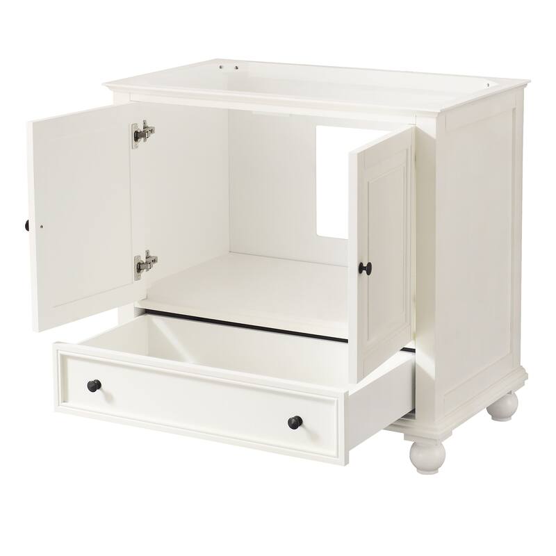 Thompson 36 in. Single Sink Bathroom Vanity with Engineered Stone Top - 37"W x 22"D x 35"H