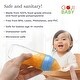 preview thumbnail 7 of 7, Tadpoles 4 oz Silicone Baby Food Dispensing Spoon 2 Pack - Includes Stopper (Blue)