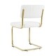 preview thumbnail 26 of 28, Teddy Dining Chair Set of 2 with Upholstered Back Accent Chair and C-Shaped Metal Legs Vanity Chair, Student Desk Chair
