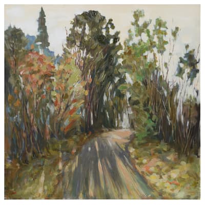 Back Road - Abstract Landscape Canvas Wall Art - Acrylic Painted