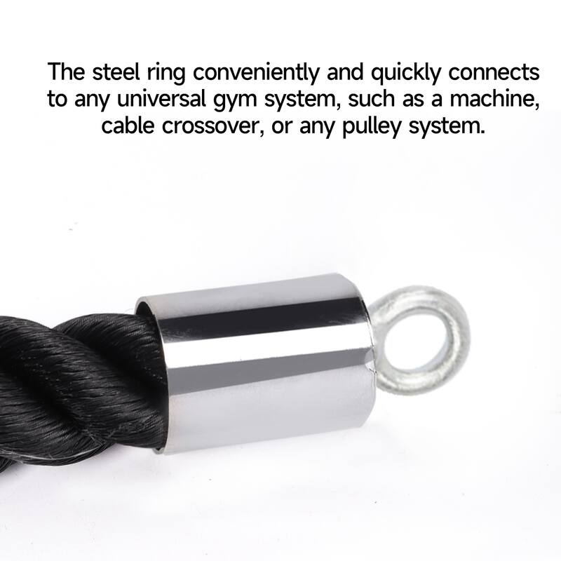 GSE™ Single Tricep Rope, Heavy Duty Tricep Pull Down Cable Machine Attachment