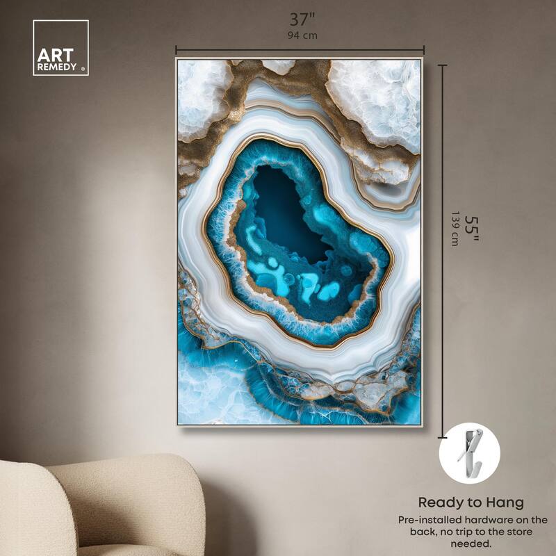 Gilded Geode Eye III Canvas by Art Remedy