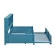 preview thumbnail 12 of 12, Twin Size Daybed Frame with Trundle - Metal - Blue