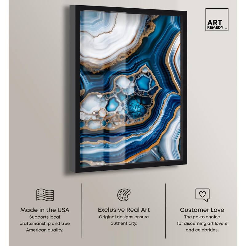 Azure Alveoli II Shadowbox by Art Remedy
