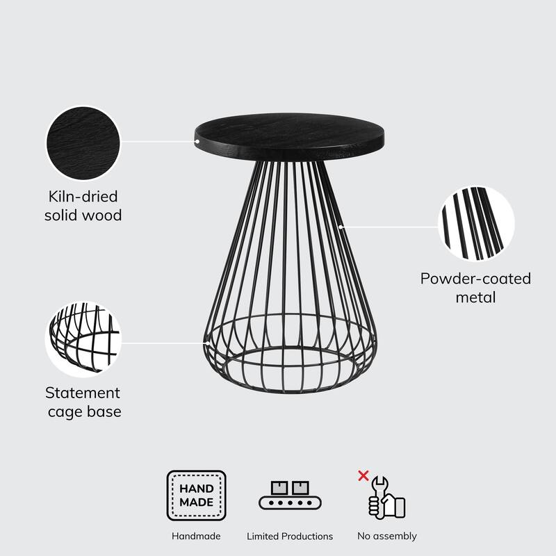 MH London Melody End Table - 20" x 16" x 16"