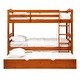 preview thumbnail 79 of 79, Walker Edison Solid Wood Twin Size Bunk Bed with Trundle