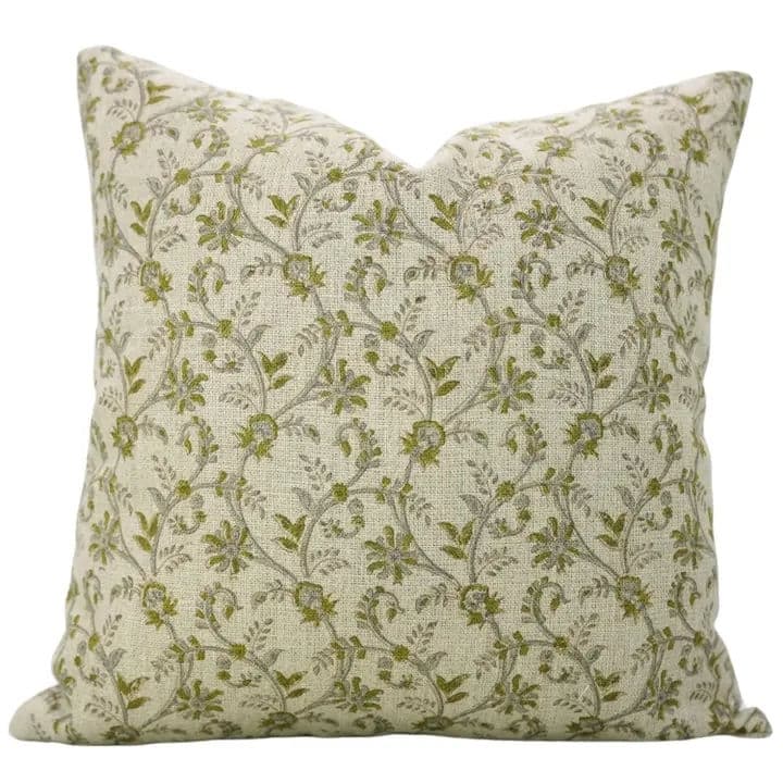 Fabdivine Farmhouse Linen Pillow Cover Handmade Natural Home Decor, Varansi