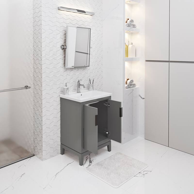 Elise 24 In. Integrated Ceramic Sink Top Vanity