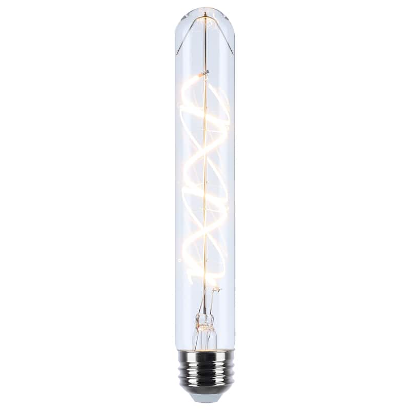 6 Watt T9 LED Reminiscent Flex Gray Coil Filament E26 3000K 120V - Clear
