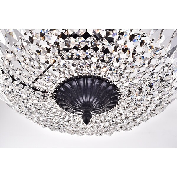 Antique Black 4 Light Crystal Basket Semi Flush Mount On Sale Bed Bath Beyond 32805334
