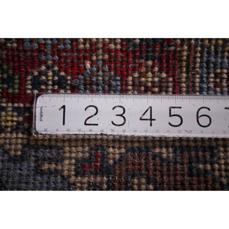 Light Blue Kazak Oriental Runner Rug Handmade Wool Carpet - 2'7"x 8'0"