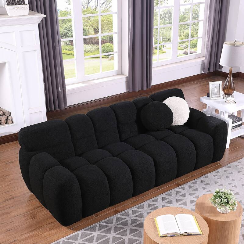 Modern ergonomic marshmallow sofa for living room