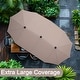 preview thumbnail 12 of 54, 13 ft Patio Umbrella with Base Double-Sided Rectangular Outdoor Deck Umbrella