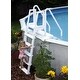 preview thumbnail 5 of 4, Easy Pool Step With Outside Ladder for Above Ground Pools - 32.5 in. W x 56 in. D x 81 in. H