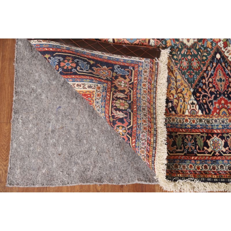 Masterpiece Vegetable Dye Shiraz Qashqai Rug Persian Wool Carpet - 4'0"x 5'8"