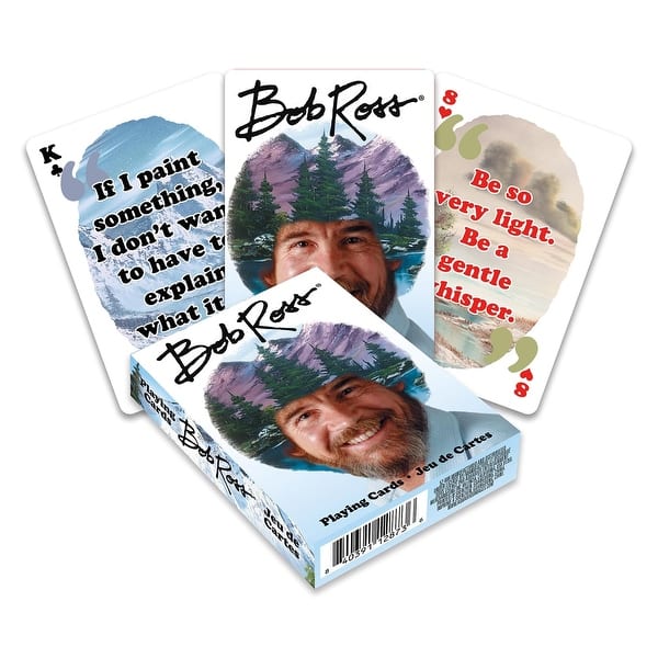 slide 2 of 3, Bob Ross Quotes 2 Playing Cards