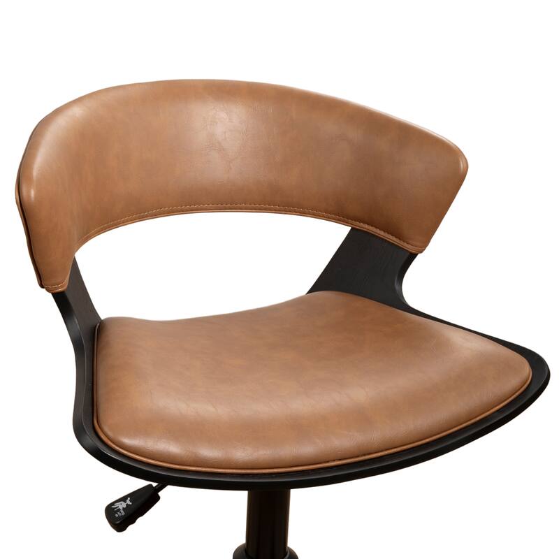 Art Leon Swivel and Height Adjustable Accent Desk Chair with Rolling