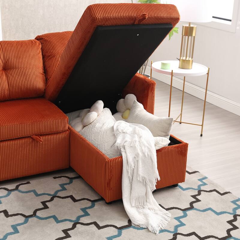 Modular Sectional Sofa L Shaped Modular Couch with Reversible Chaise
