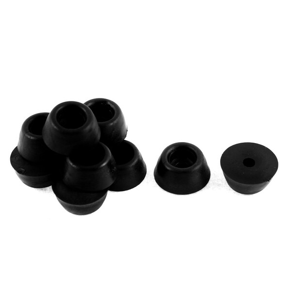 Cone Shape Furniture Table Chair Leg Tips Pad Floor Protector 28mmx12mm 10pcs