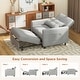 preview thumbnail 24 of 64, 3-in-1 Adjustable Sleeper Sofa Bed, Pull Out Chair Sofa, Convertible Folding Bed for Living Room