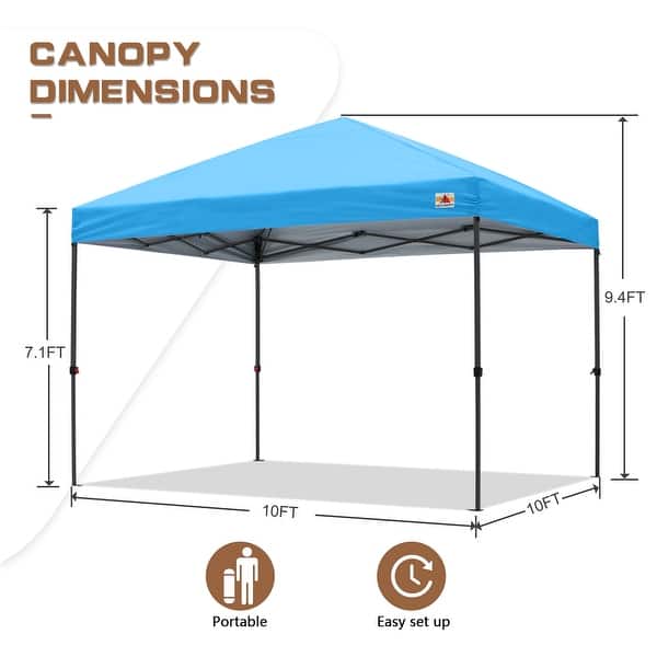 dimension image slide 14 of 26, ABCCANOPY Durable Easy Pop up Canopy Tent Outdoor canopy tent