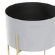 preview thumbnail 26 of 50, Iron Contemporary Planter (Set of 2) - S/2 12", 16"H
