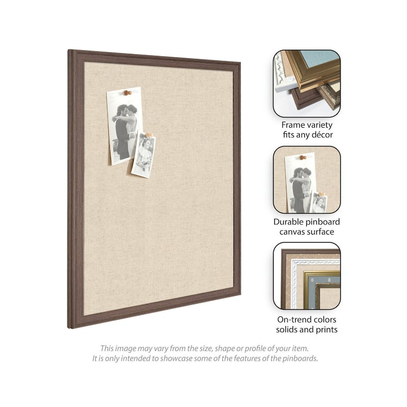 Kate and Laurel Pinboard Neutral Linen