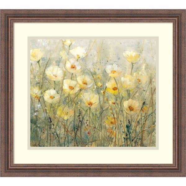 slide 2 of 6, Framed Art Print 'Summer in Bloom I' by Tim O'Toole 21 x 19-inch Wood - Brown