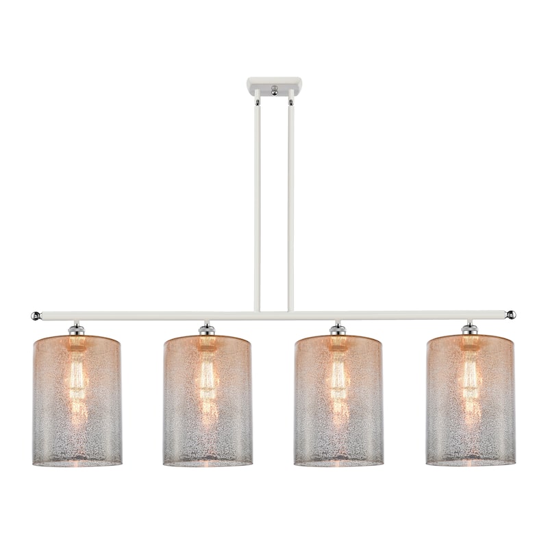 Innovations Lighting Cobbleskill - 4 Light 48" Island Light - Mercury/White and Polished Chrome