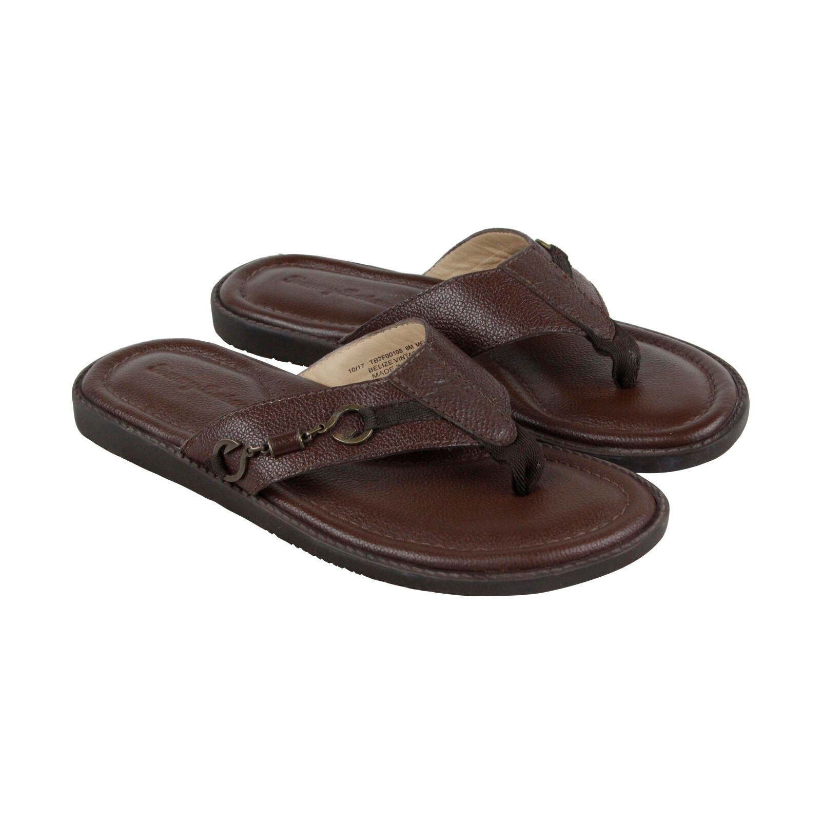 tommy bahama leather flip flops