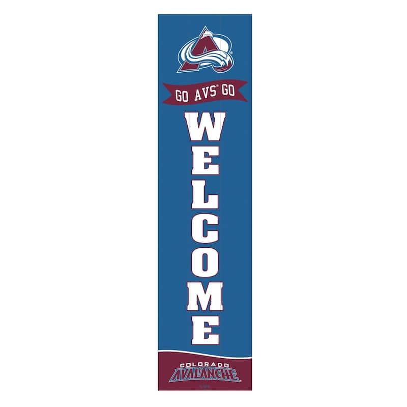 47" Porch Leaner Welcome Wall Sign, Colorado Avalanche
