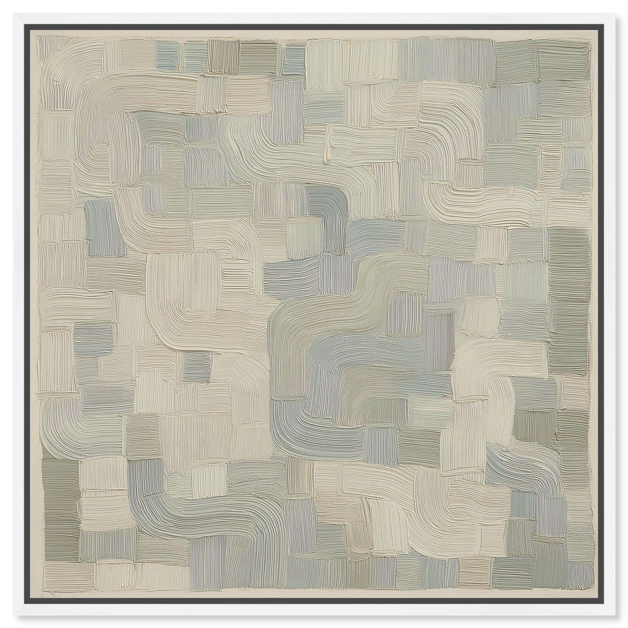 Labyrinth II Abstract Wall Decor Framed Canvas Print by Art Remedy