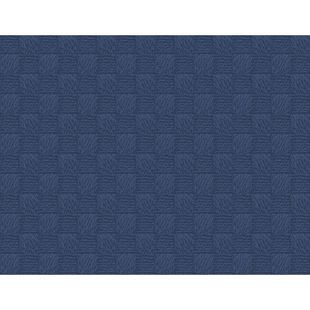 A-Street Prints Calabash Navy Rope Basketweave Wallpaper