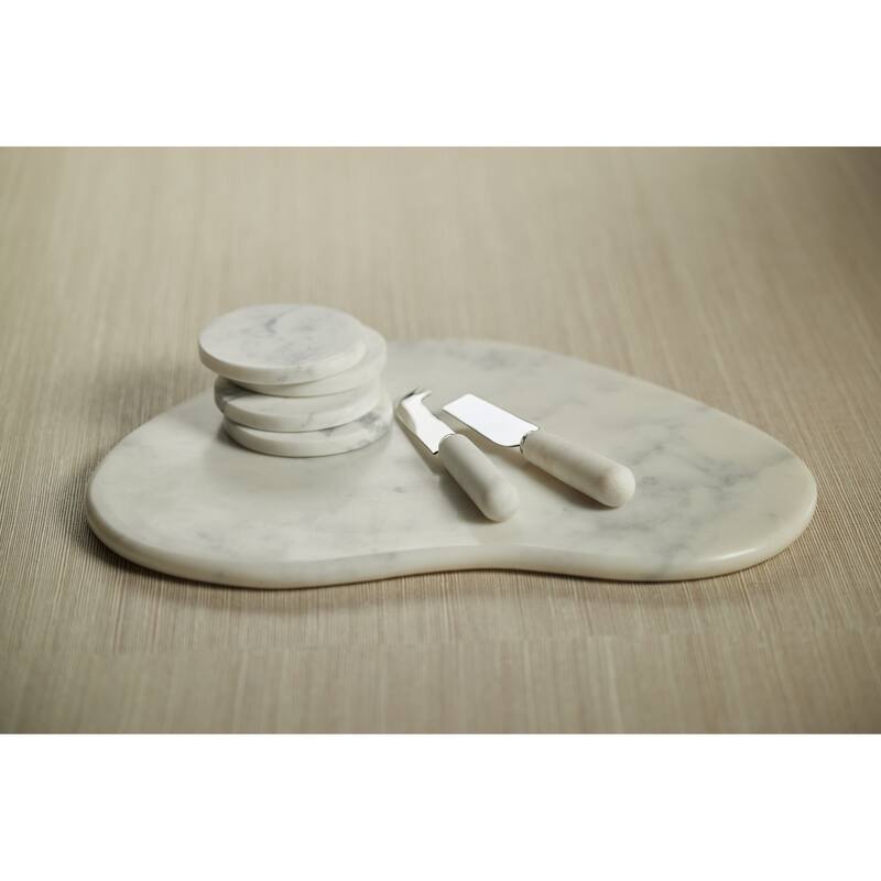 Saumur Marble Coasters, Set of 8 - 4" diameter