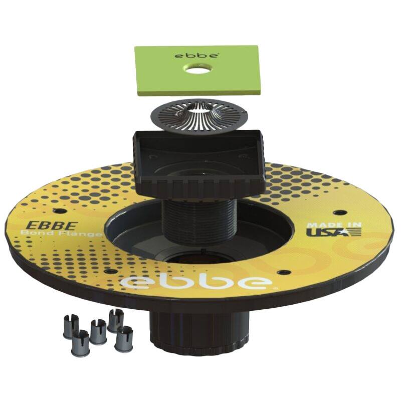 Ebbe America EBFB-ABS Ebbe Rough-In ABS Bond Flange Bundle - Natural