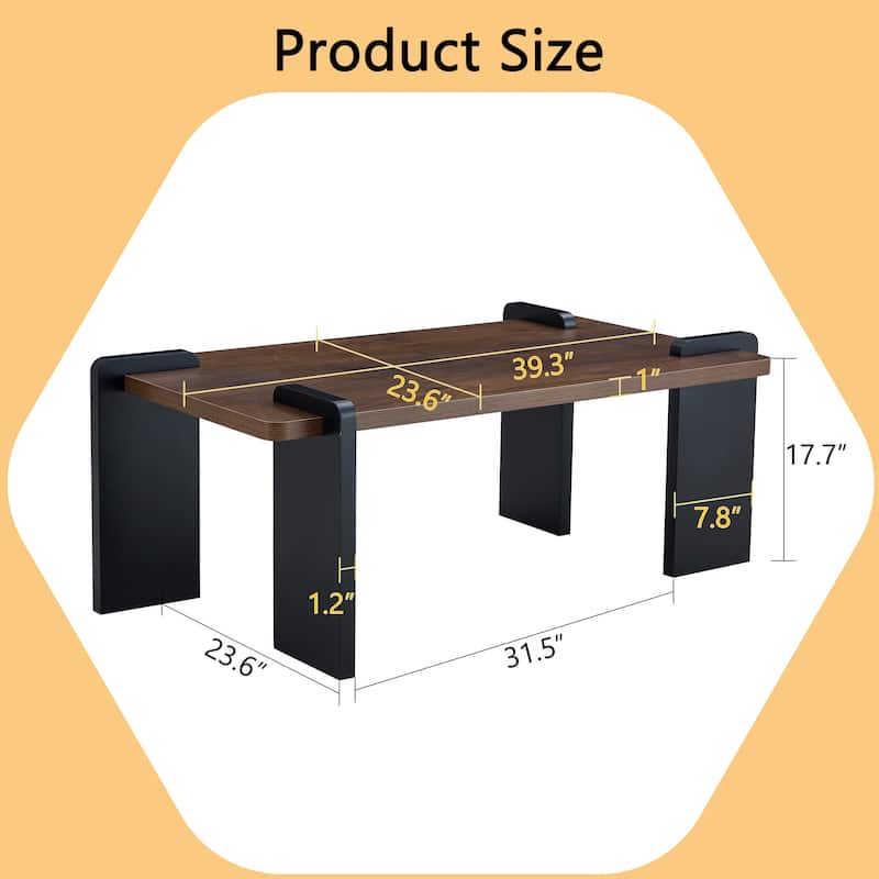 Modern Minimalist Coffee Table Simple Coffee Table Stylish Coffee Table with Felt Pad , for Living Room