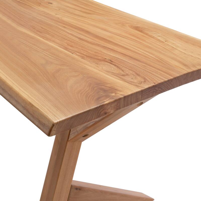 Crossbuck Live Edge Dining Table