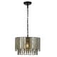preview thumbnail 4 of 2, SAFAVIEH Lighting Gresher Art Deco Bronze LED Adjustable Chandelier - 15.5" W x 15.5" L x 13-85" H