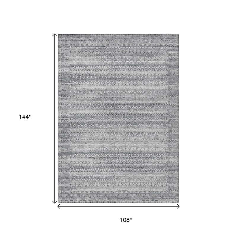 HomeRoots Striped Transitional Rectangle Outdoor Rug