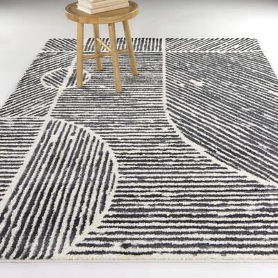 Jerome Striped Geometric Area Rug