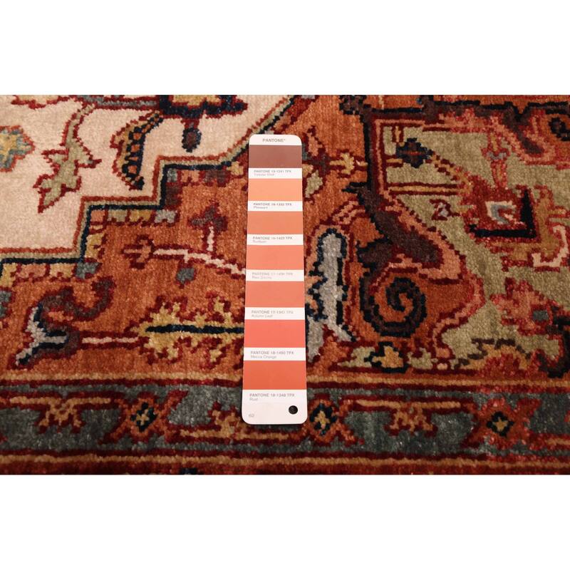 ECARPETGALLERY Hand-knotted Jules Sultane Dark Copper Wool Rug - 5'6 x 8'8