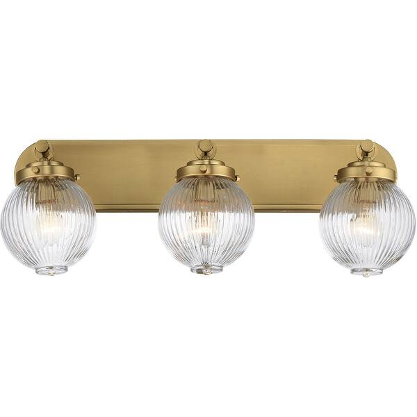 slide 2 of 11, Maxim 15193CR Kasbah 3 Light 26" Wide Bath Vanity Light Satin Brass