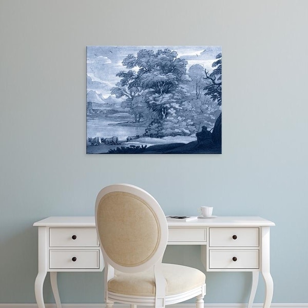 Easy Art Prints Claude Lorrain's 'Pastoral Toile II' Premium Canvas Art