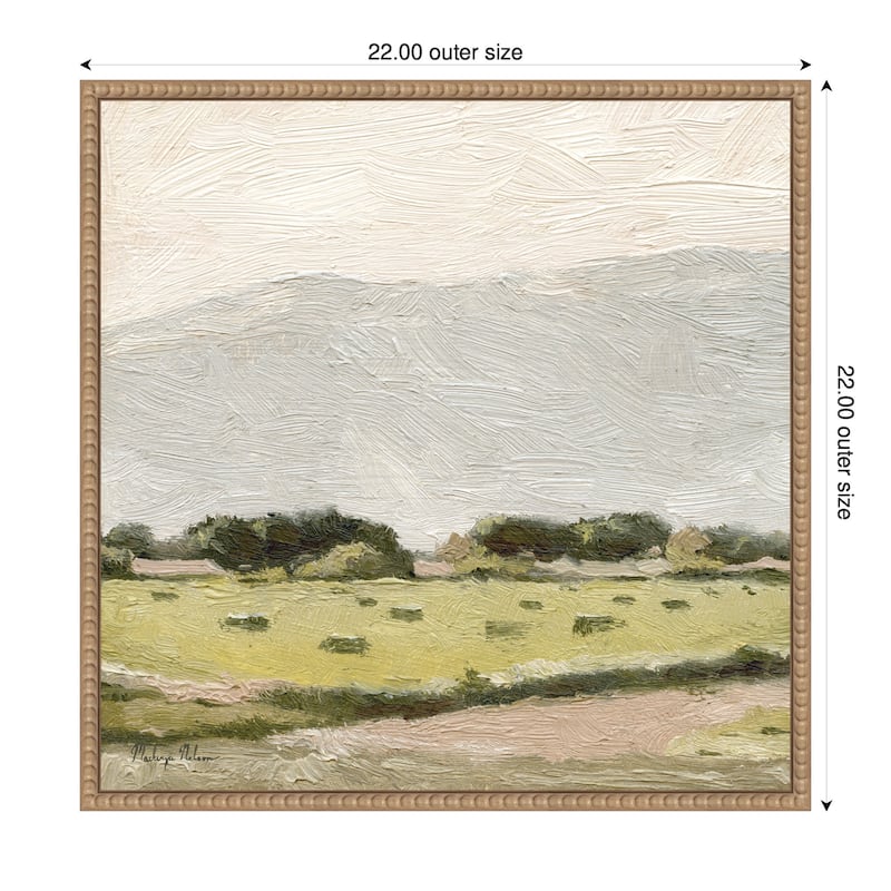 Kate and Laurel Petit Views No 11 by Mackenzie Nelson Framed Canvas Wall Art Print