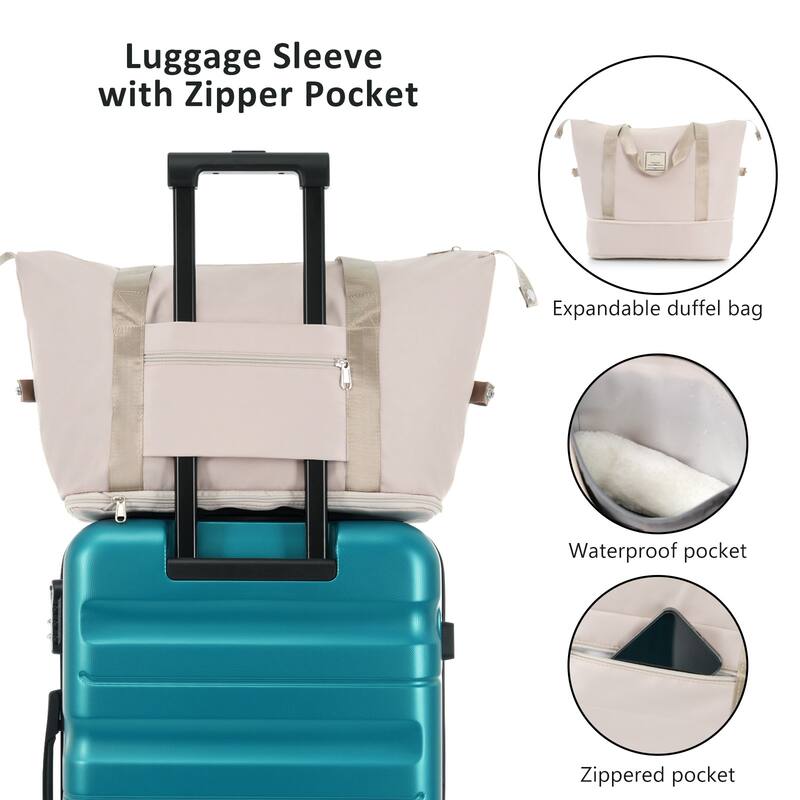 Hardshell Luggage Lightweight Luggage with Expandable Storage Space, Zipper Pocket and Universal Wheels for Business Travel