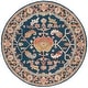 preview thumbnail 9 of 17, SAFAVIEH Handmade Metro Helly French Country Floral Wool Rug 6' Round - Navy/Red - Round