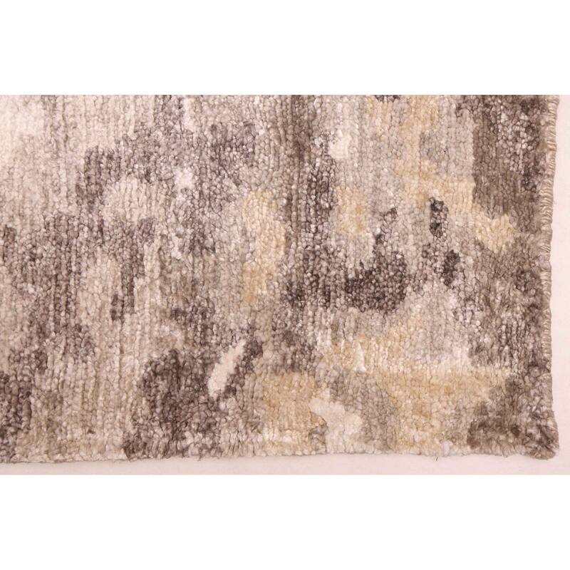 ECARPETGALLERY Hand-knotted Legacy Taupe Silk Rug - 6'7 x 9'8