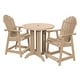preview thumbnail 36 of 62, Highwood Commercial 3-Piece Adirondack 36" Bistro Counter Height Dining Set